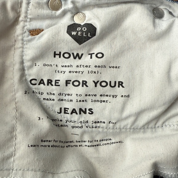 Madewell Light Blue Cropped Jeans with Distressing - Picture 7 of 9